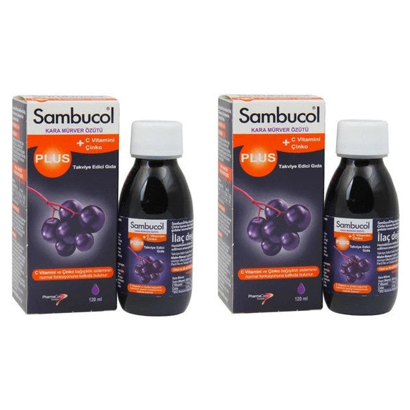 Sambucol Plus Syrup 120 Ml 2 Pieces