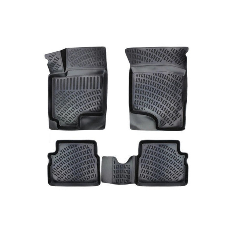 3D Black Floor Mat For Hyundai Getz 2002-