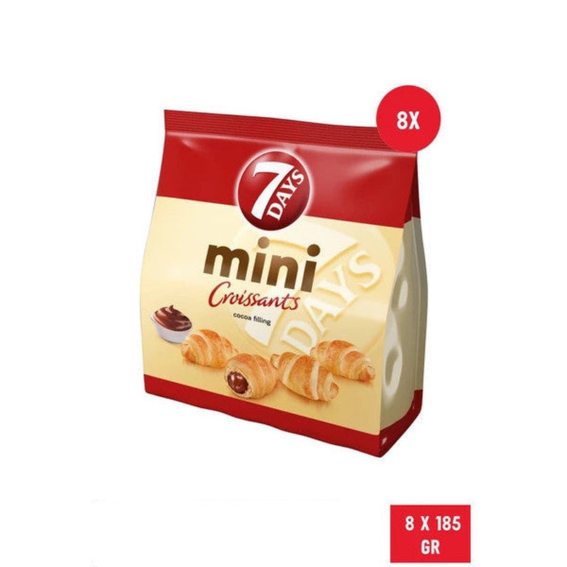 7 Days Cocoa Cream Croissant 185 G - 8 Pieces