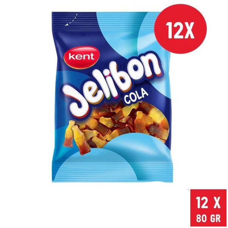 Jelly Cola Flavored Soft Candy 80 Gr - 12 Pieces