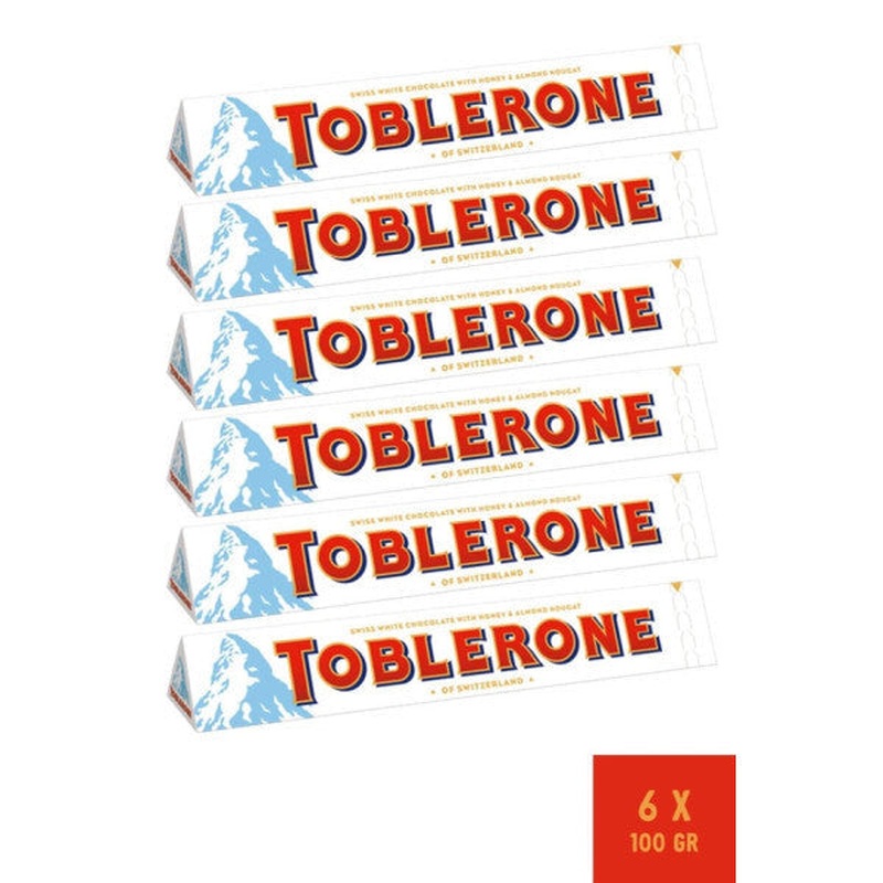 White Chocolate 100 Gr - 6 Pieces