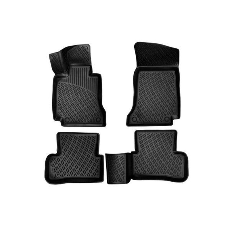 Mercedes C Series W205 2014 3D Floor Mat Black