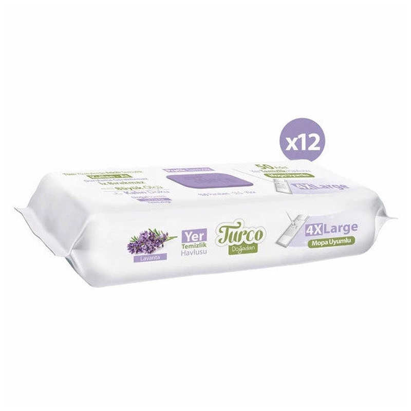 Baby Turco Doadan Floor Cleaning Towel Lavender 12X50 (600 Sheets)