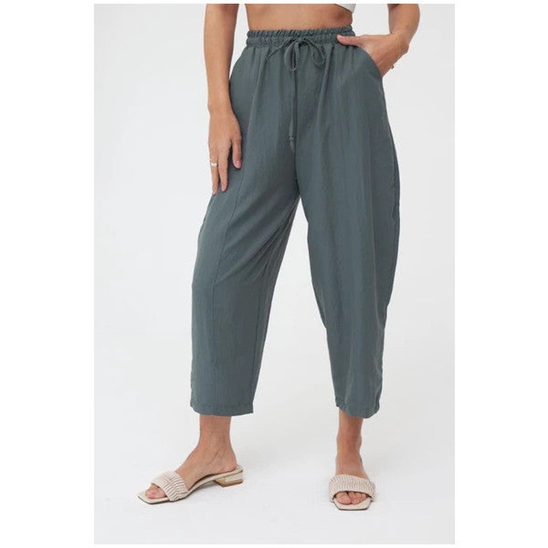 Khaki Pocket Ayrobin Shalwar Trousers