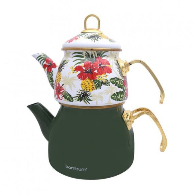Bambum Summer - Teapot Set Green Pattern