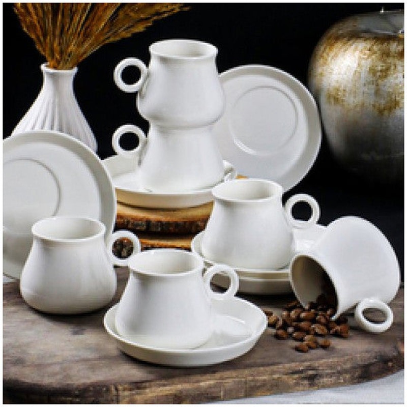 Perotti 11918 Pablo 12 Piece Turkish Coffee Porcelain Cup Set