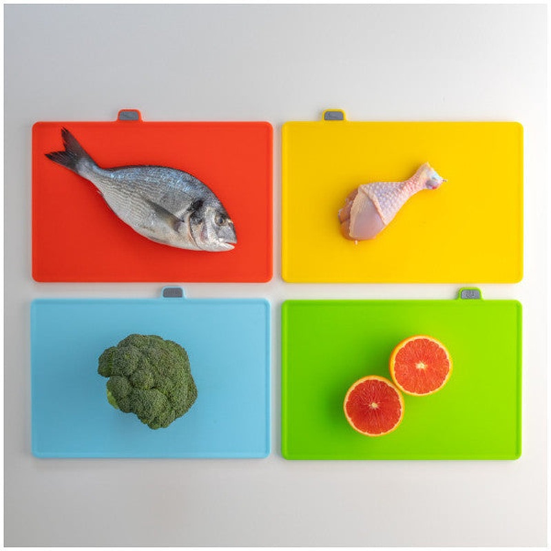 Porsima 1085 4-Piece Cutting Board - Food-Specially Separated Cutting Boards - Vivid Color