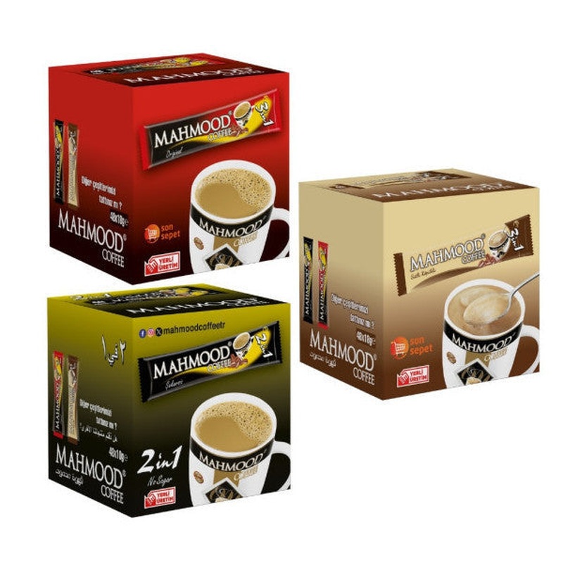 Mahmood Coffee 3 n 1 And 3 n 1 Milk Foam And 2 n 1 Set Of 3 48 Pieces