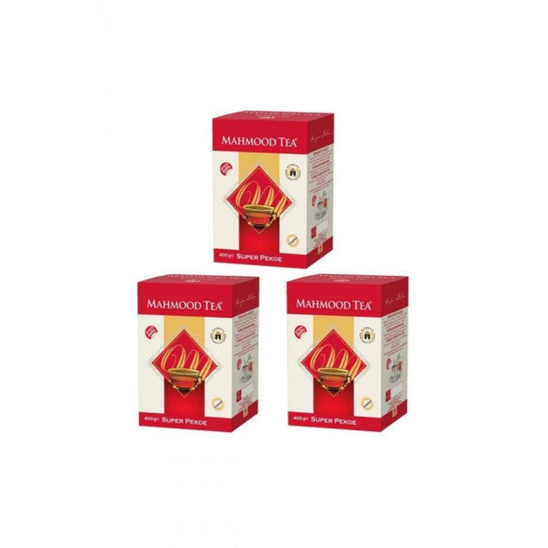 Mahmood Tea Super Pekoe Imported Ceylon Sri Lanka Ceylon Bulk Tea 400 Gr X 3 Pieces