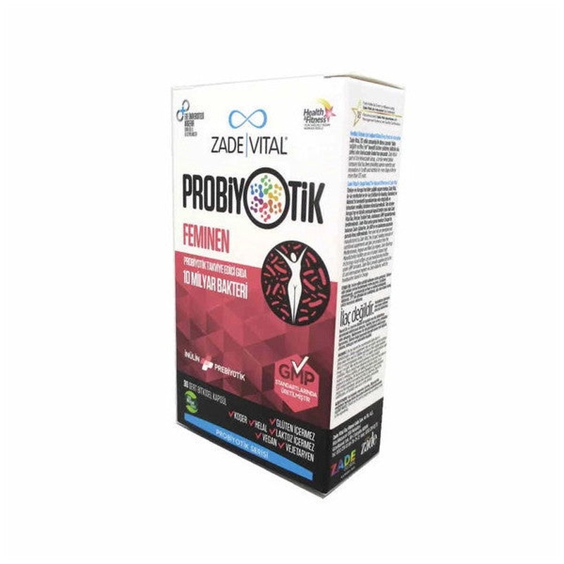 Zade Vital Probiotics Feminine 30 Capsules
