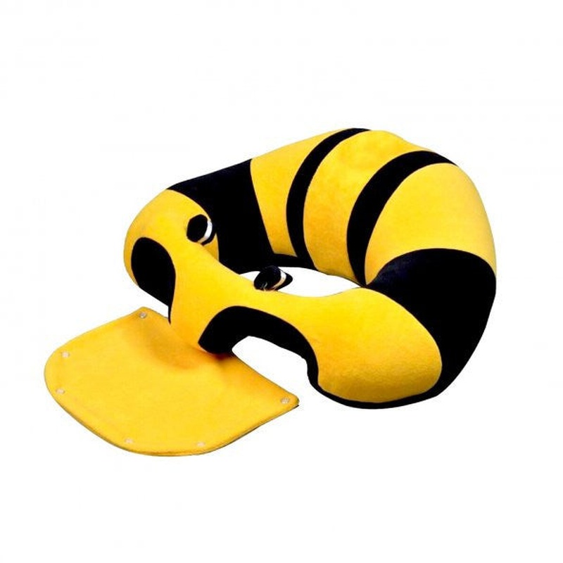 Baby Sleeping Baby Sitting (Support) Cushion - Yellow Navy Blue