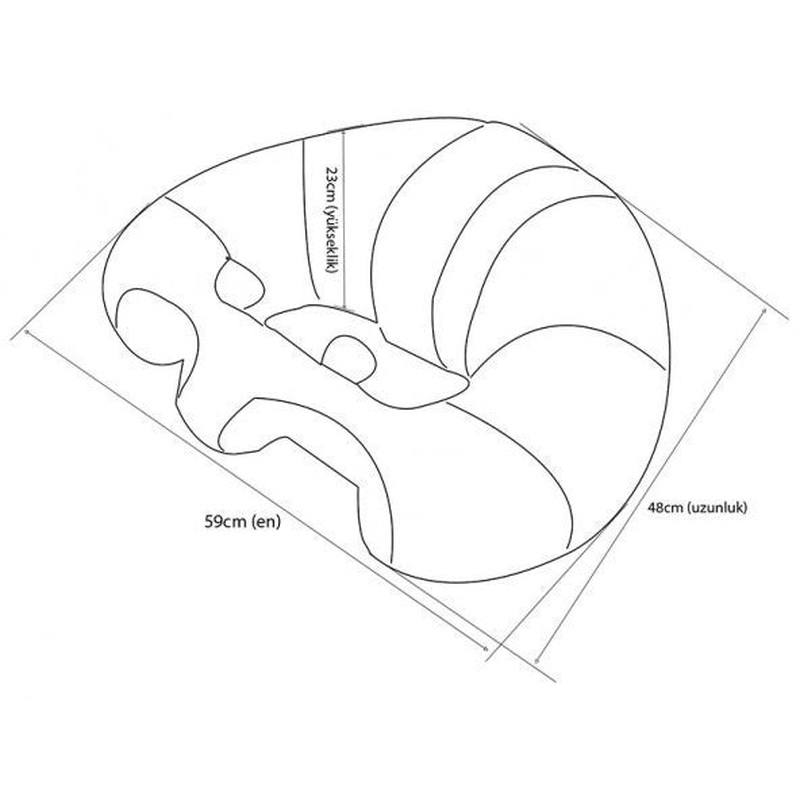 Baby Sleeping Baby Sitting Support Cushion - Green Blue