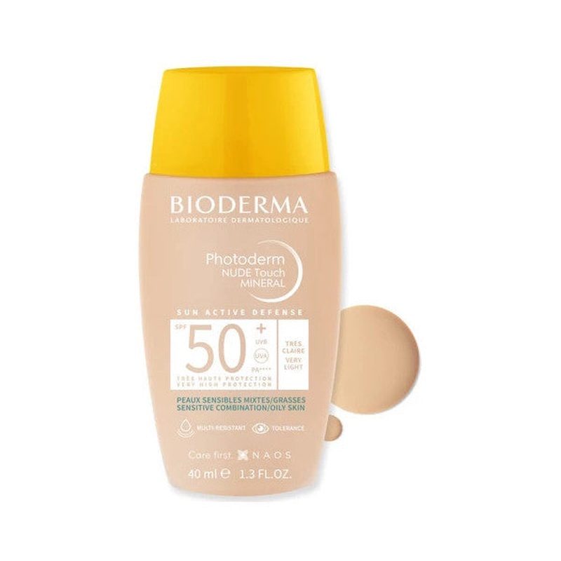 Bioderma Photoderm Nude Very Light Spf50+ Tinted Sunscreen Cream 40Ml