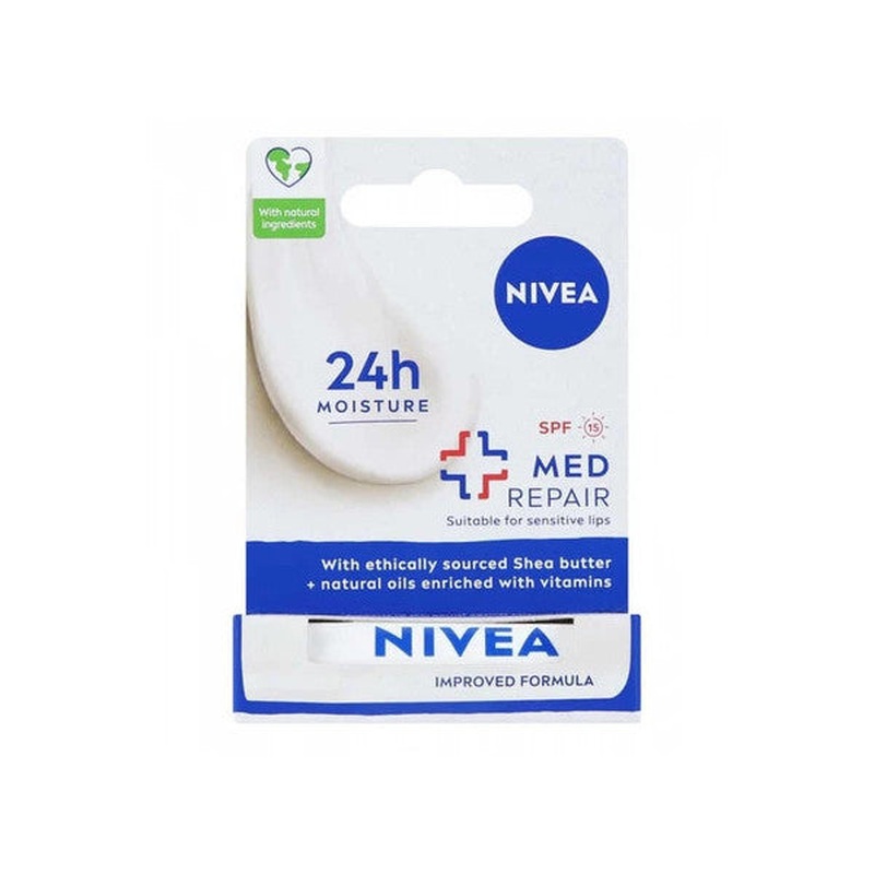 Nivea Med Repair Lip Care Cream Spf15 4.8G