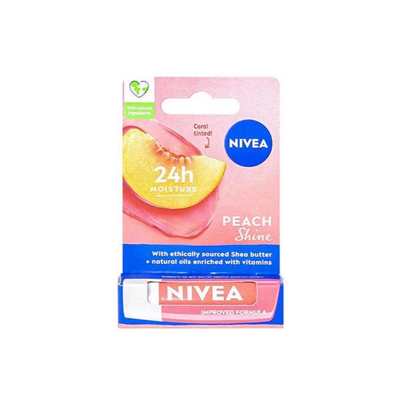 Nivea Peech Shine Tinted Lip Care Cream 4.8G