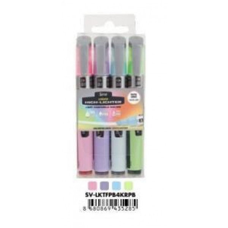 Serve Highlighter Liquid 4 Color Pastel Sv-Lktfpb4Krpb