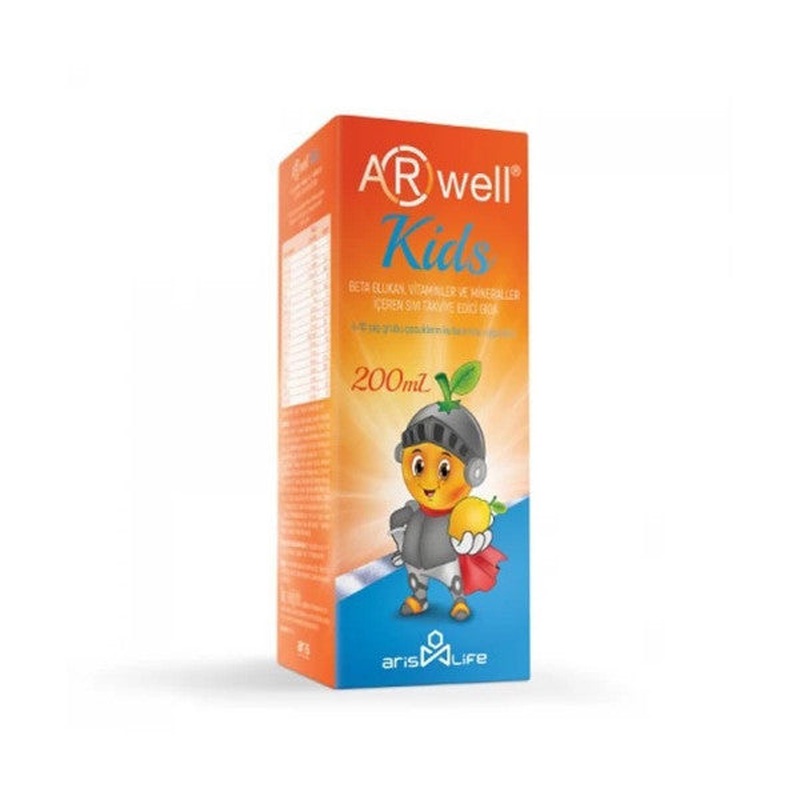 Arwell Kids Beta Glucan Vitamin Syrup 200 Ml