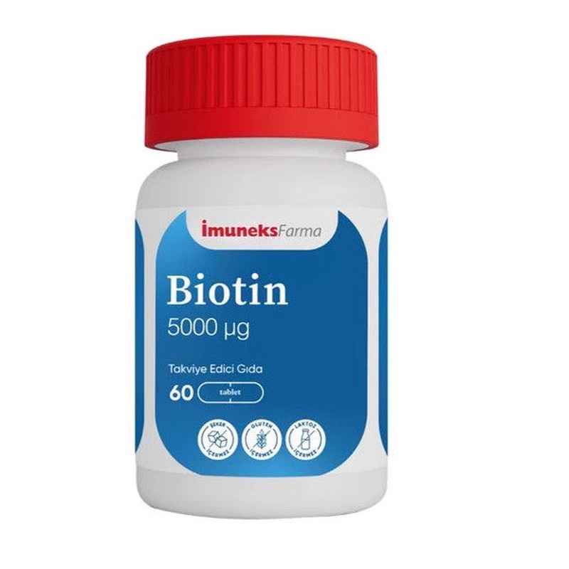 Immunex Farma Biotin 5000Mcg 60 Tablets