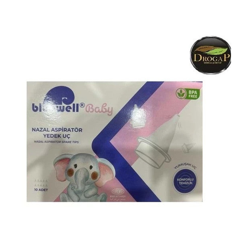 Bluewell Baby Nasal Aspirator Spare Tip 10 Pcs