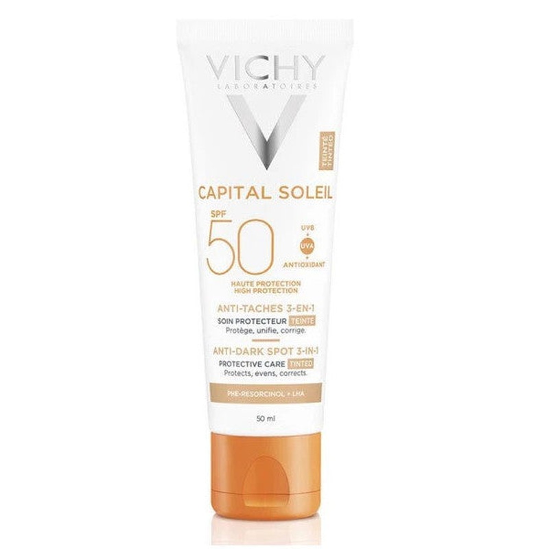 Capital Soleil Anti Dark Spots 3 In 1 Spf50+ Tinted Sun Cream 50 Ml