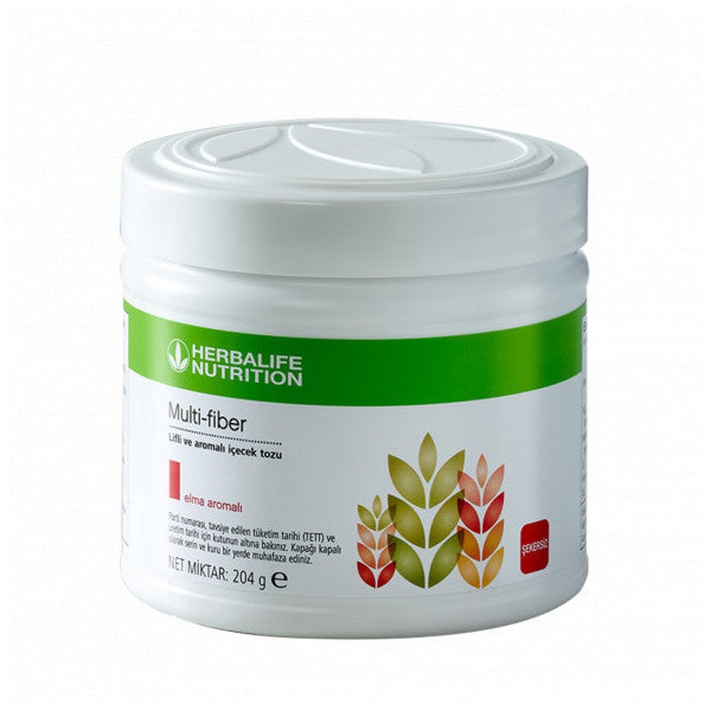 Herbalife Multi-Fiber Fiber And Flavored Drink Powder Apple 204 Gr