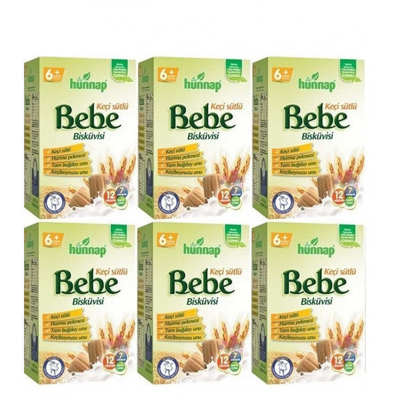 Hunnapp Goat Milk Baby Biscuits 6 Pack