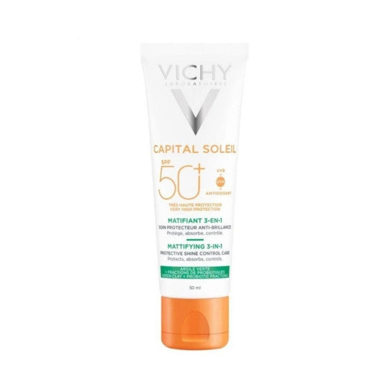 Vichy Capital Soleil Spf 50+ Mattifying 3 In 1 Sun Cream 50 Ml