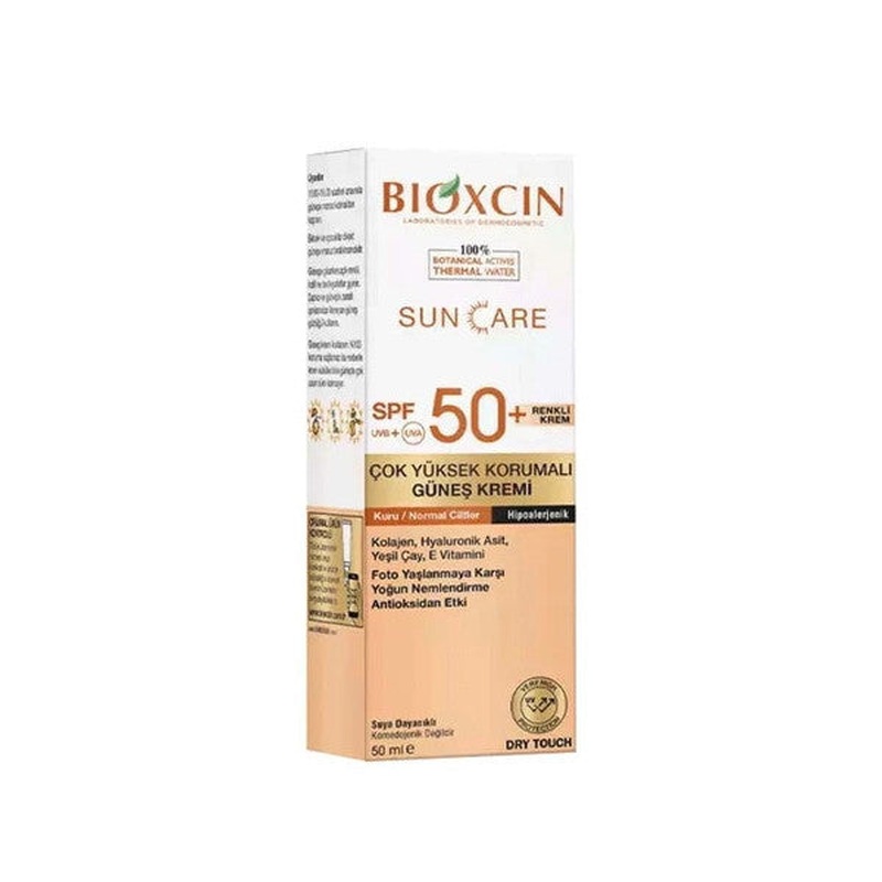 Bioxcin Suncare Tinted Sun Cream Spf50+ For Dry-Normal Skin 50Ml