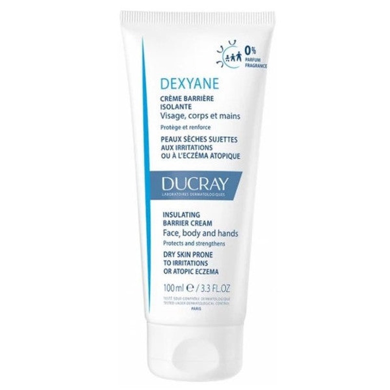 Ducray Dexyane Insulating Barrier Cream 100Ml | Moisturizing Cream For Face, Body And Hands