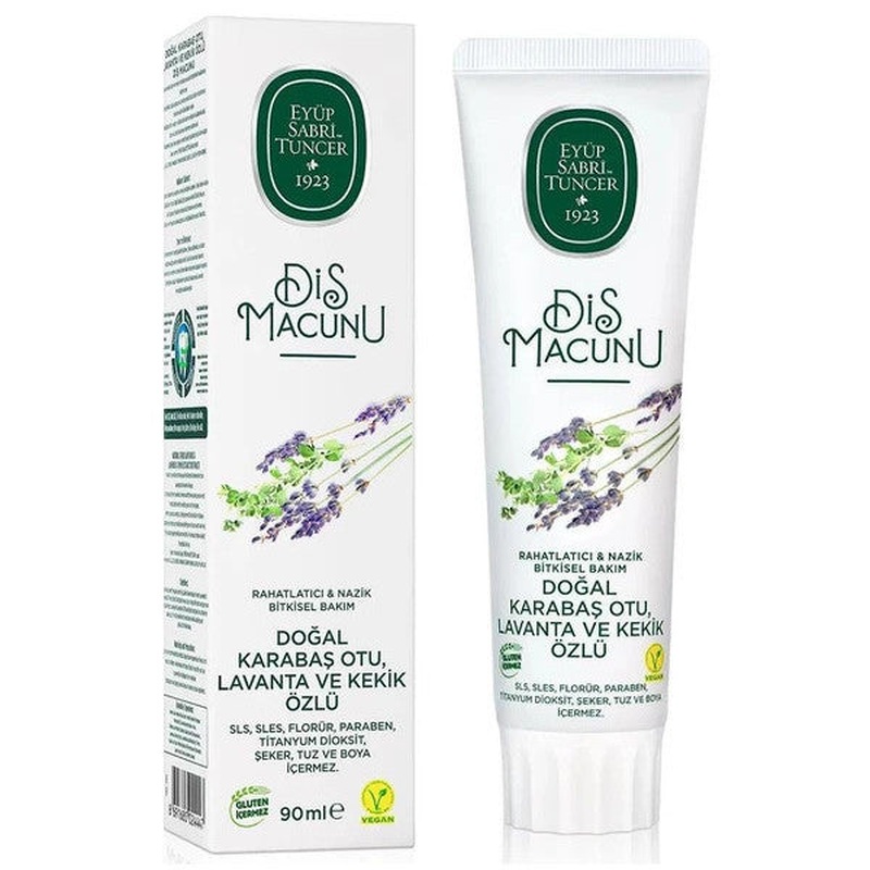 Eyp Sabri Tuncer Toothpaste Natural Black Pepper, Lavender And Thyme Extract 90 Ml