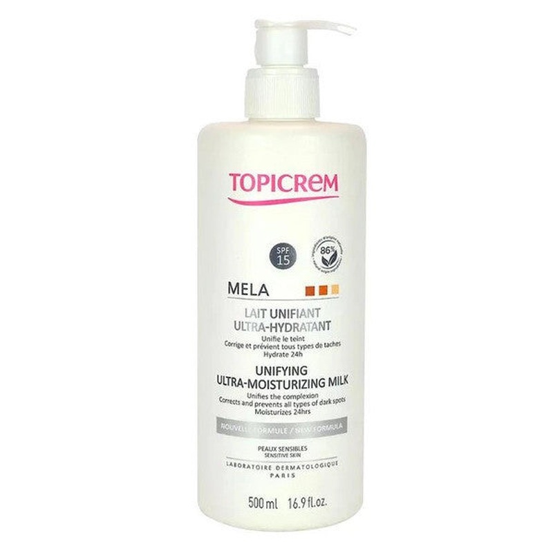 Topicrem Mela Lightening Ultra Moisturizing Milk 500Ml | Brightening And Moisturizing Care Milk
