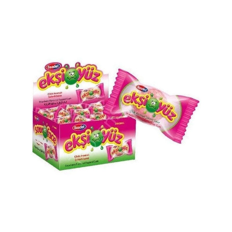 Ekiyz Strawberry Flavored Sugared Gum 100 Pieces