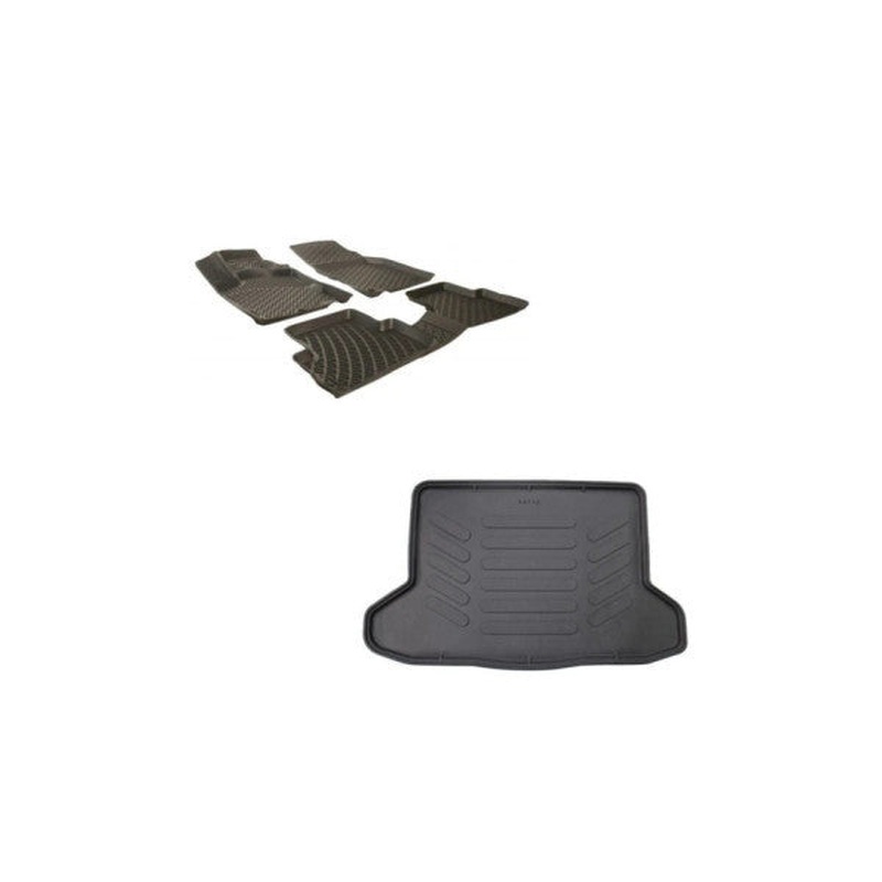 Fiat Egea Hb 15-20 3D Trunk Pool + Car Mat Black Double