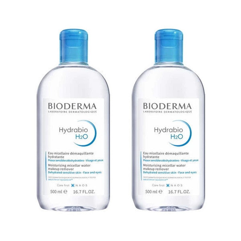 Bioderma Hydrabio H2O Cleansing Water 2X500Ml Twin Set