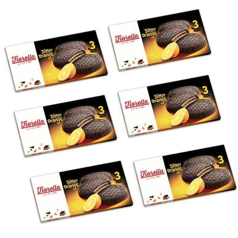 Fiorella Crunch Dark Chocolate Wafer 20 Gr. 3 X 6 Pack