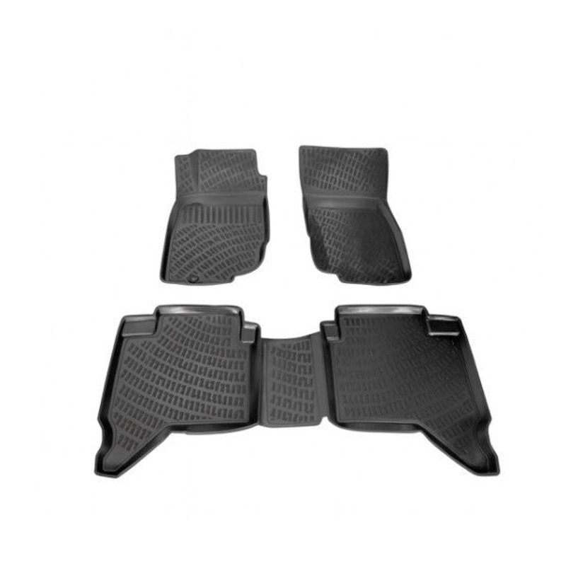 Hyundai I20 3D Floor Mat Black 4 Piece Set For 2008 - 2014