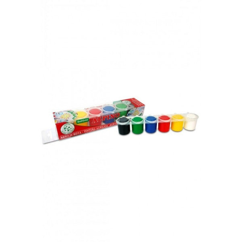 Alpino Acrylic Paint 6 Color X 25 Ml Dv-000203