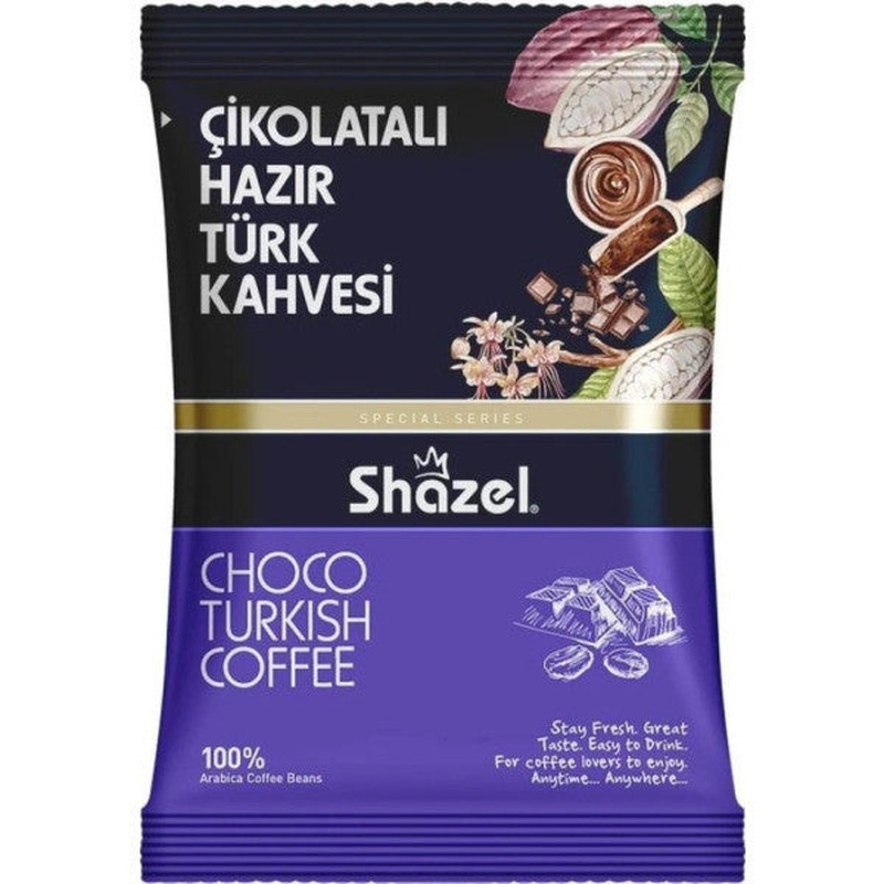 Shazel Special Chocolate Instant Turkish Coffee 100 Gr