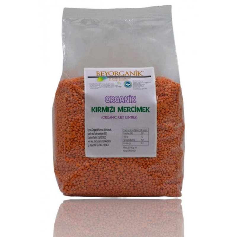 Beyorganik Organic Red Lentils 2.5Kg