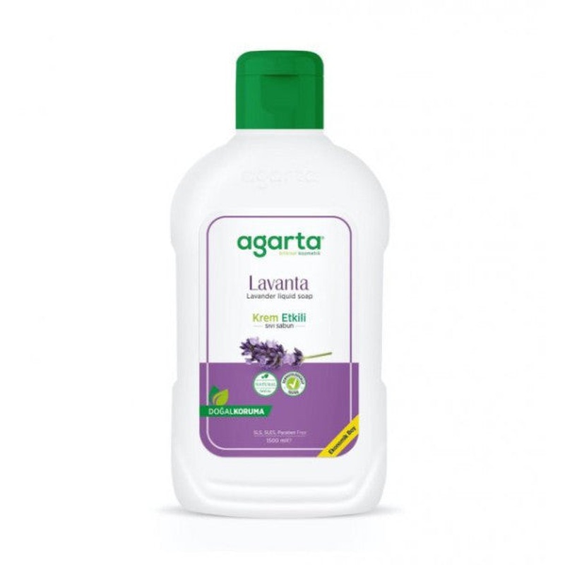 Agarta Natural Creamy Effect Liquid Soap Lavender 1500 Ml