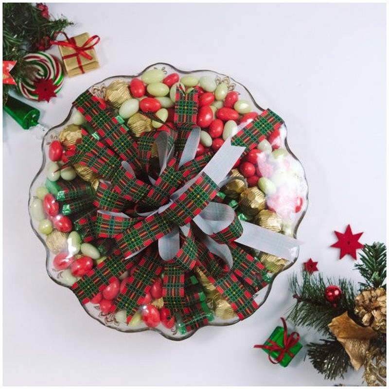Christmas Glass Gift Plate
