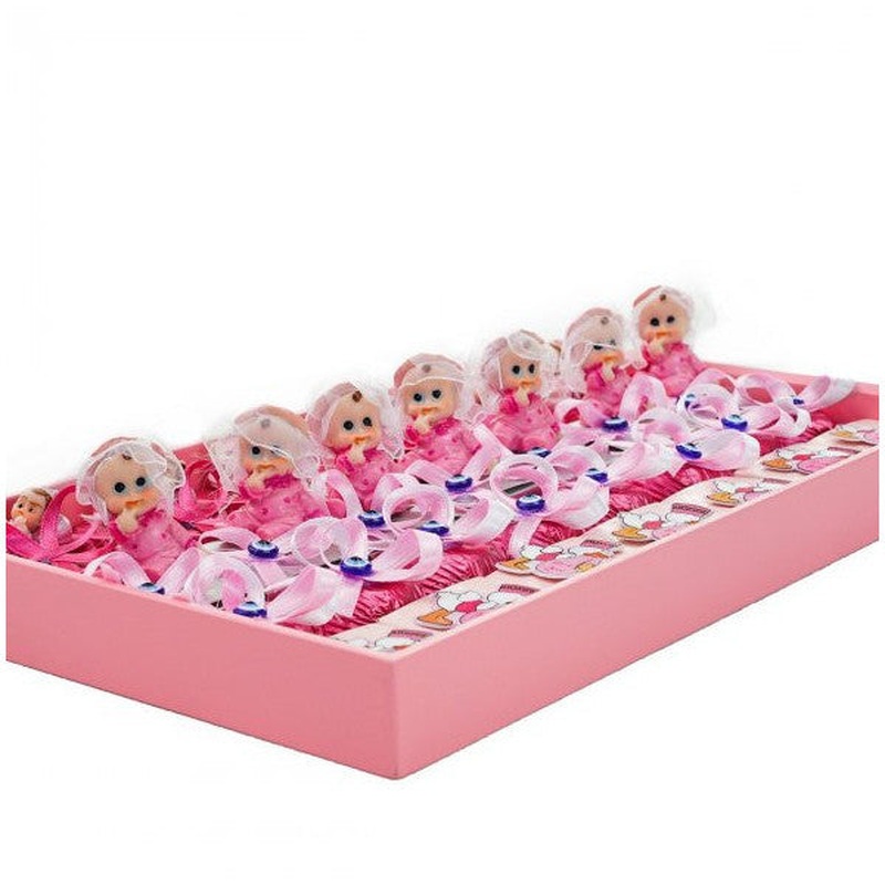 Baby Girl Chocolate Handmade Baby Chocolate Decorated (28 Pieces)