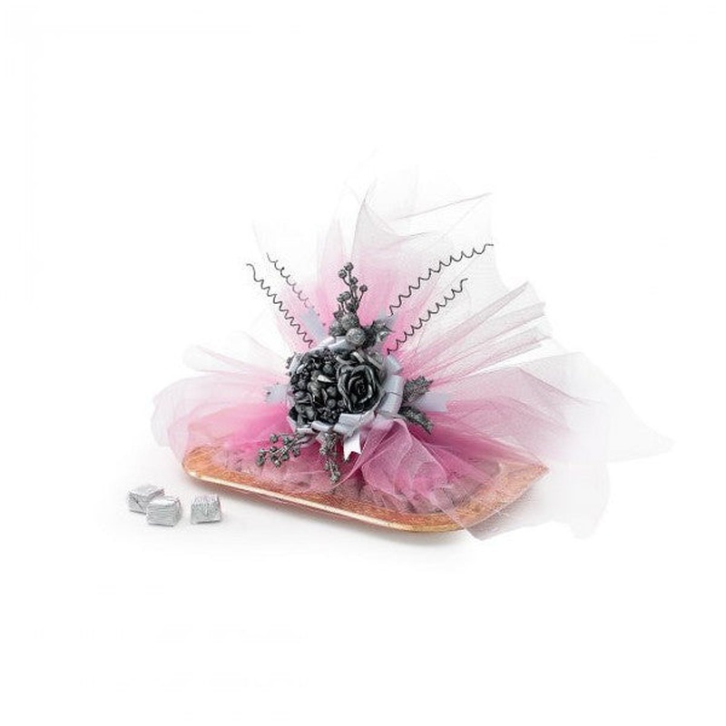 Chocolate Tray Silver Stone Chocolate 1175 Gr