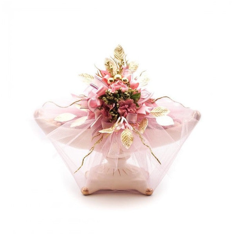 Pink Gilded Heart Chocolate Engagement Chocolate n Gondola 960G