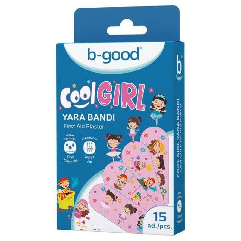 B-Good Plaster Cool Girl Bandage 15 Pieces | Water Resistant Breathable