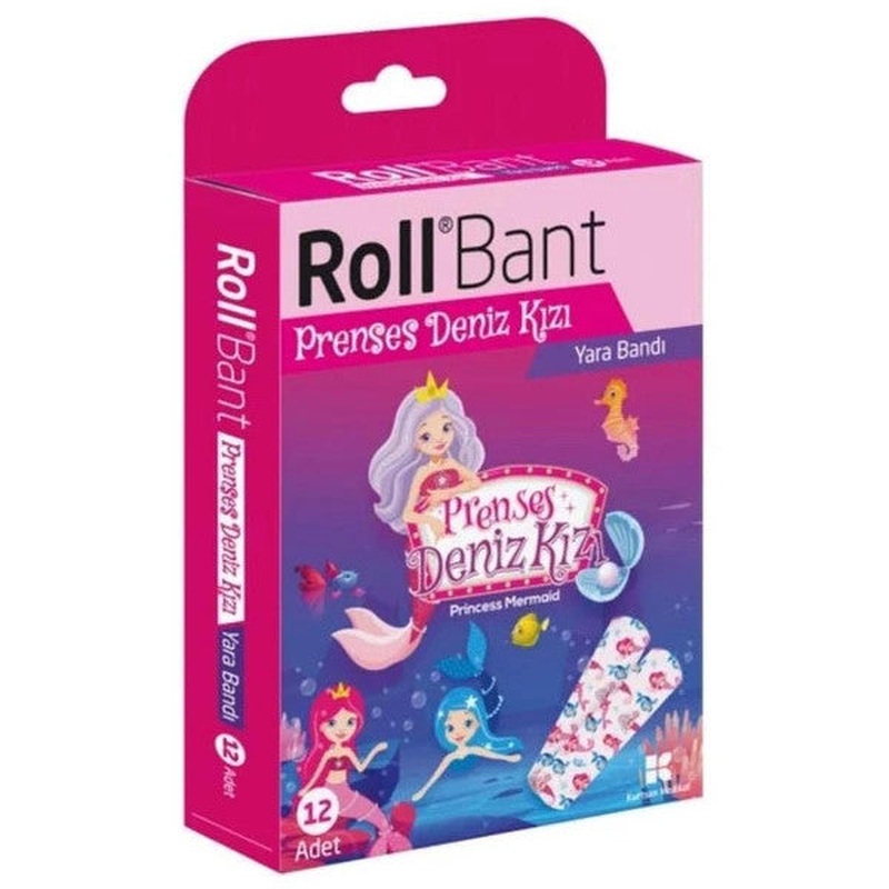 Roll Tape Princess Mermaid Band-Aid 12 Pieces