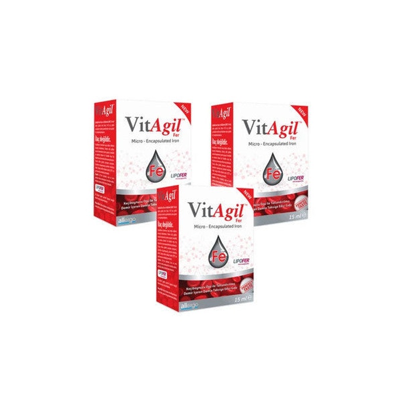 Vitagil Fer Iron Drops 15 Ml 3 Boxes