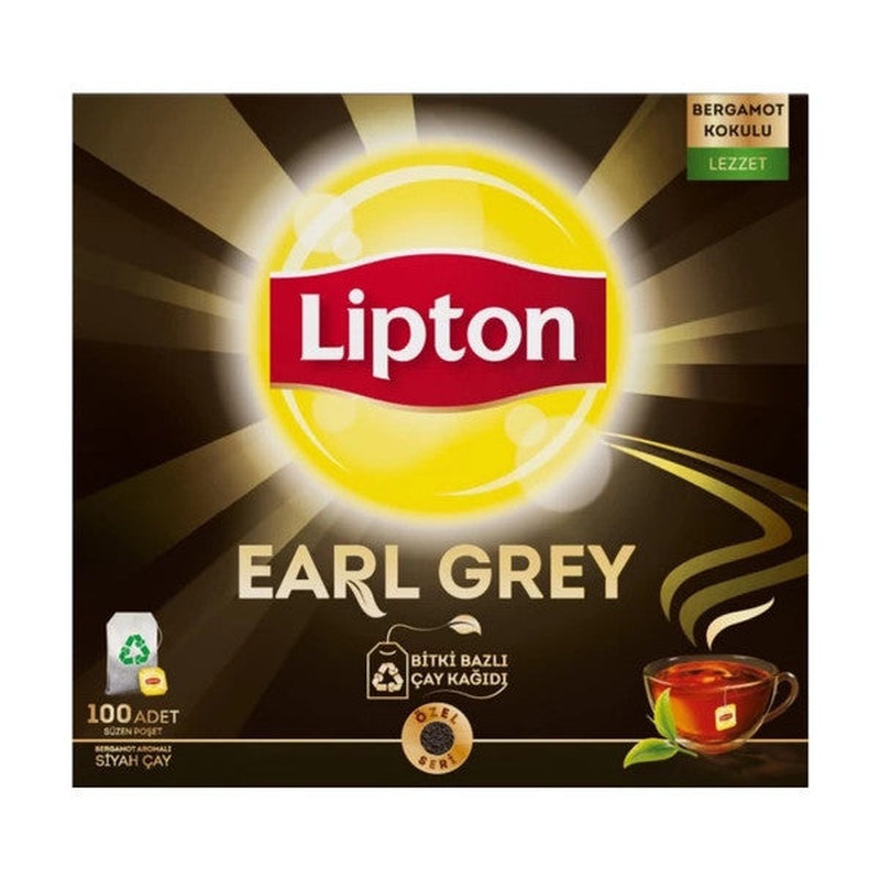 Lipton Earl Grey Glass Tea Bag 100Pcs X 2Pcs