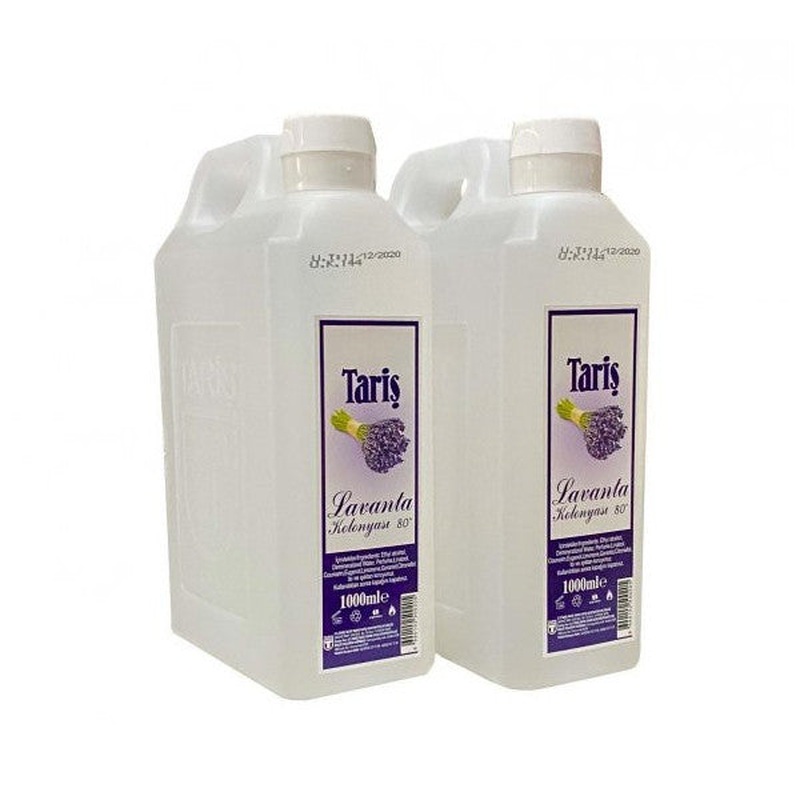 Tari Lavender Cologne 80 Degrees 1 Liter 2 Pieces