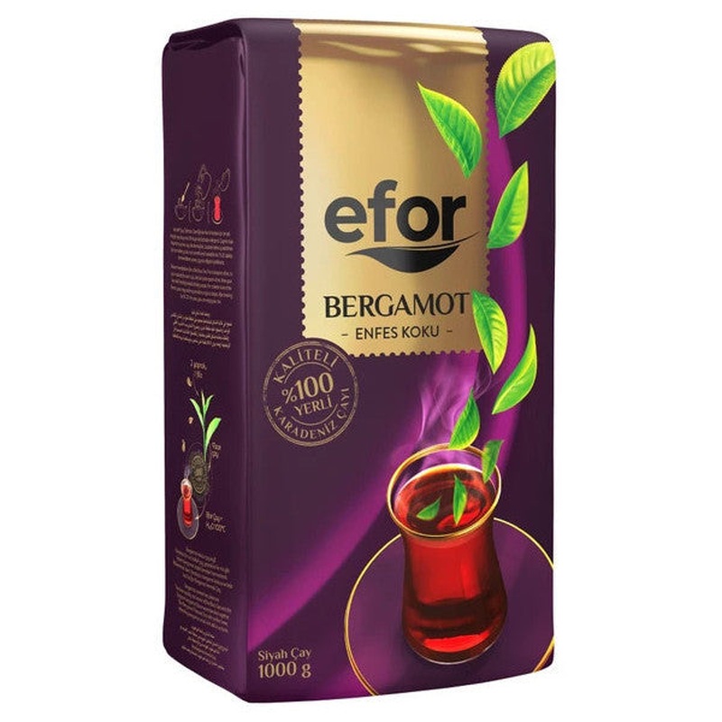 Efor Bergamot Flavored Black Tea - 1000 Gr